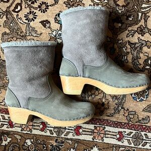 Sven Shearling Clog Boots- Size 39